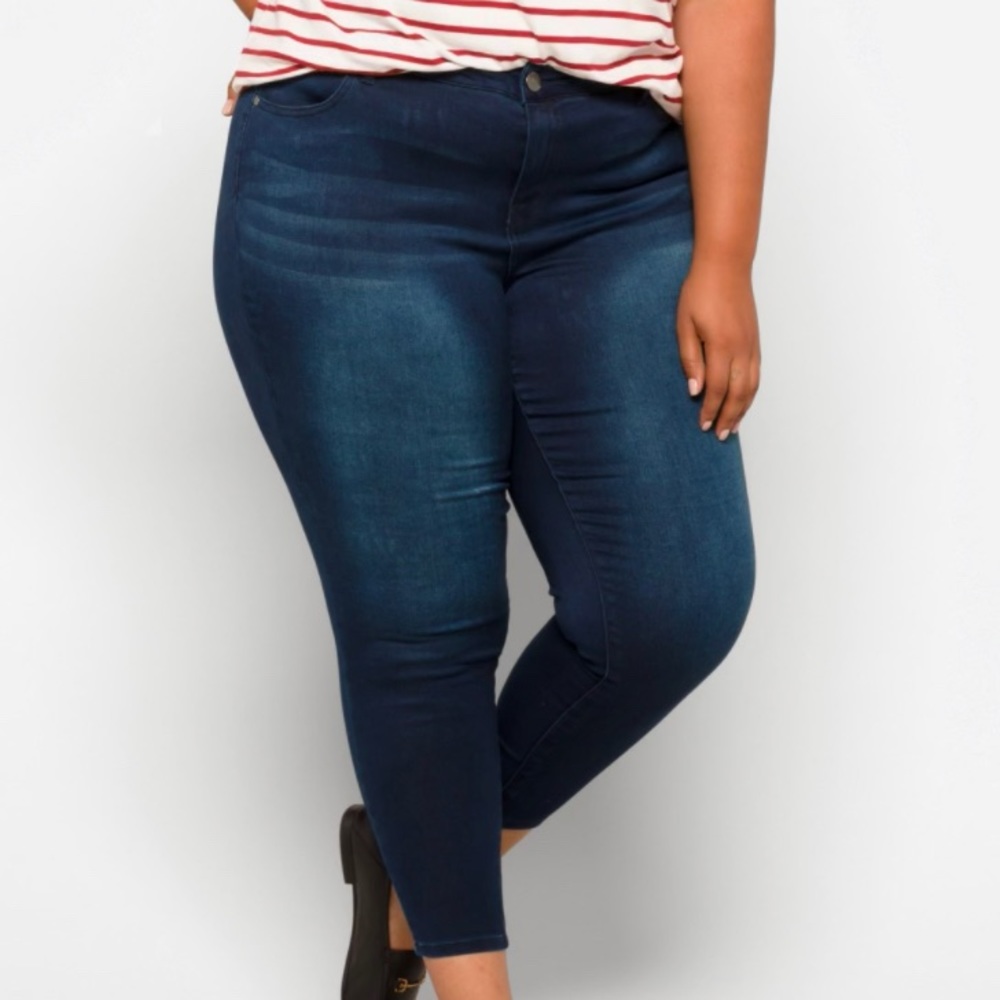 1822 Denim Jefferson High Rise Skinny Jean 14W NWT